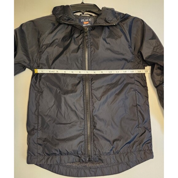 The Childrens Place Boys Sports Windbreaker Hooded Jacket Black Size Medium 7/8 - Picture 2 of 9